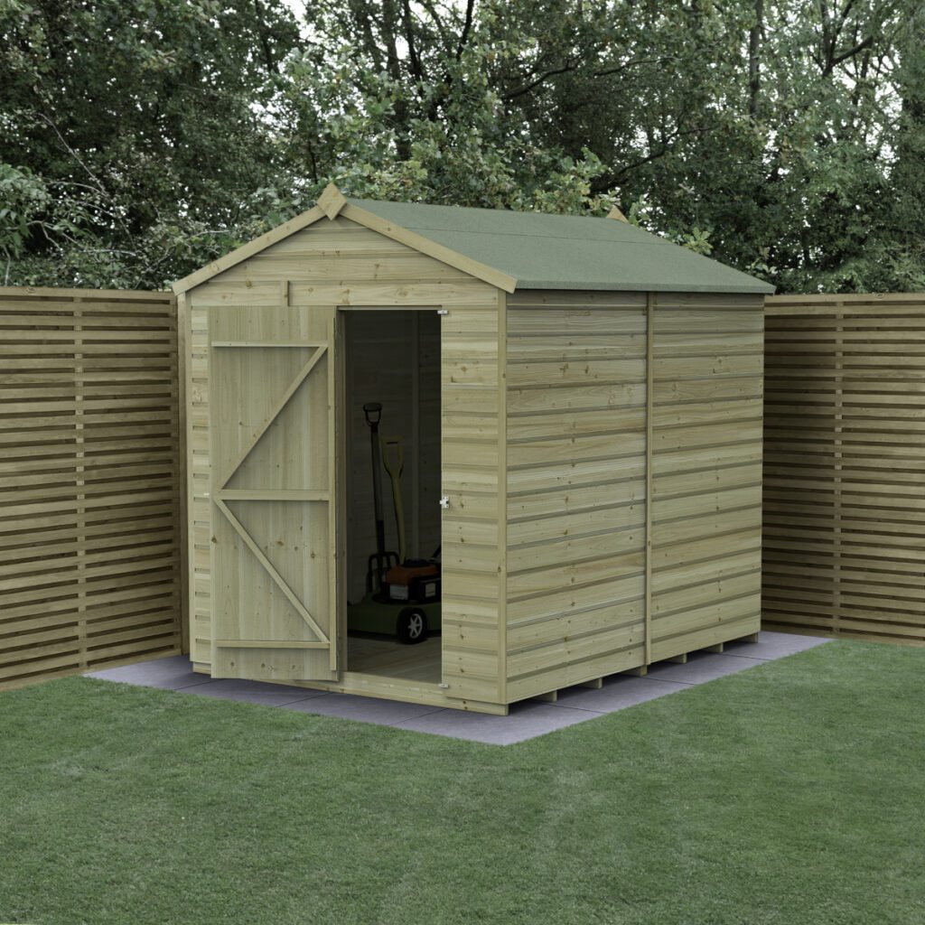 Beckwood 6×8 Apex Shed – No Windows with Installation 5013053197141 2